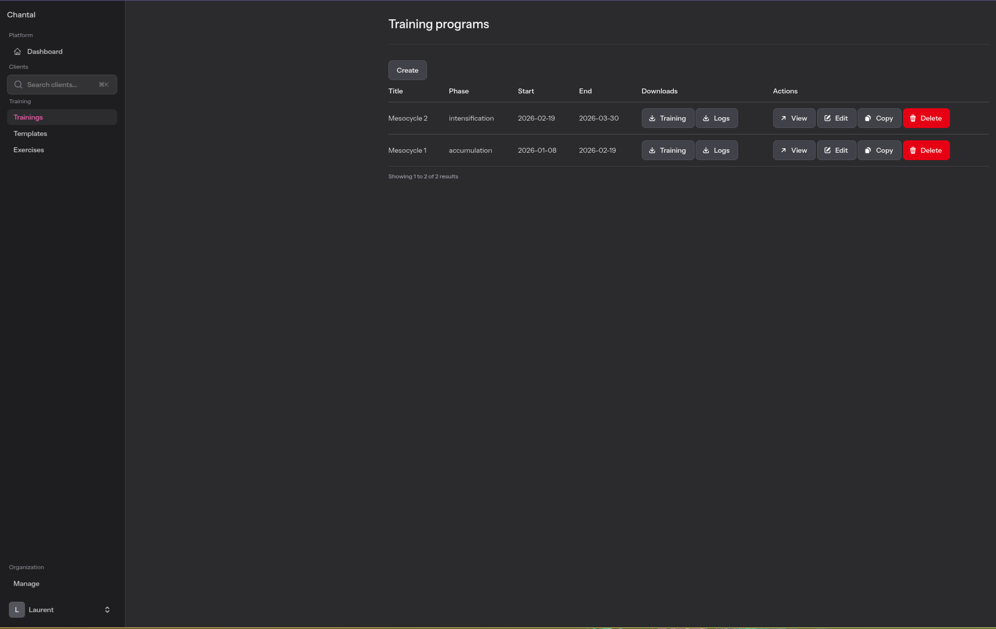 Product screenshot